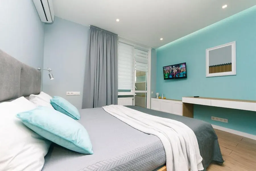 Happy Apartment, Warmth, Comfort, Turquoise Kyiv